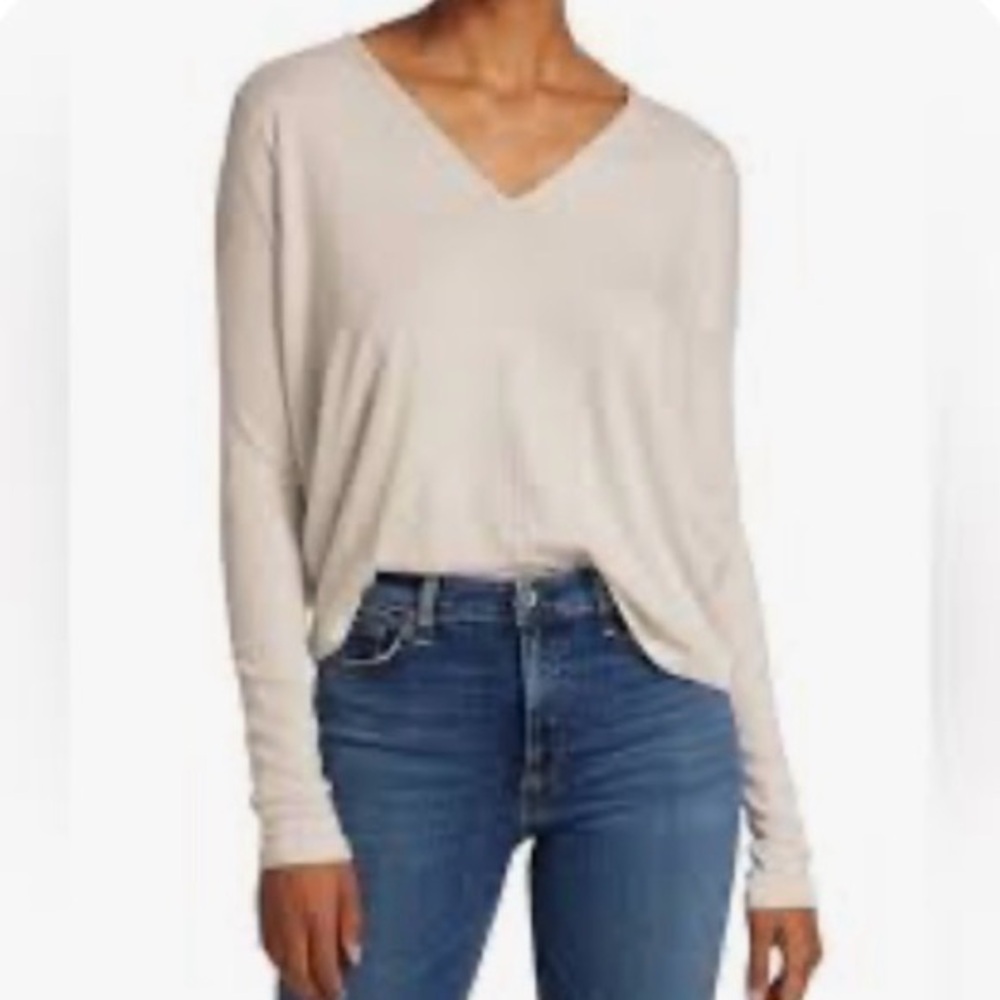 Rag & Bone Jean Off White‎ V-Neck Long Sleeve Women's XS Sweater